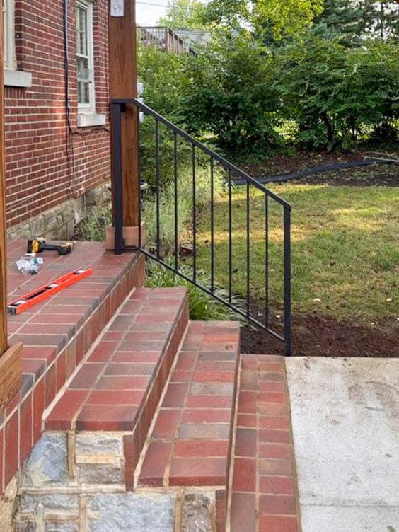 ASB Stair Railing photo in railing work, Central Kentucky.