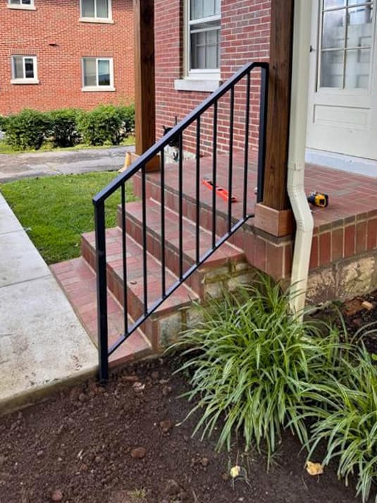ASB Stair Railing photo in railing work, Central Kentucky.
