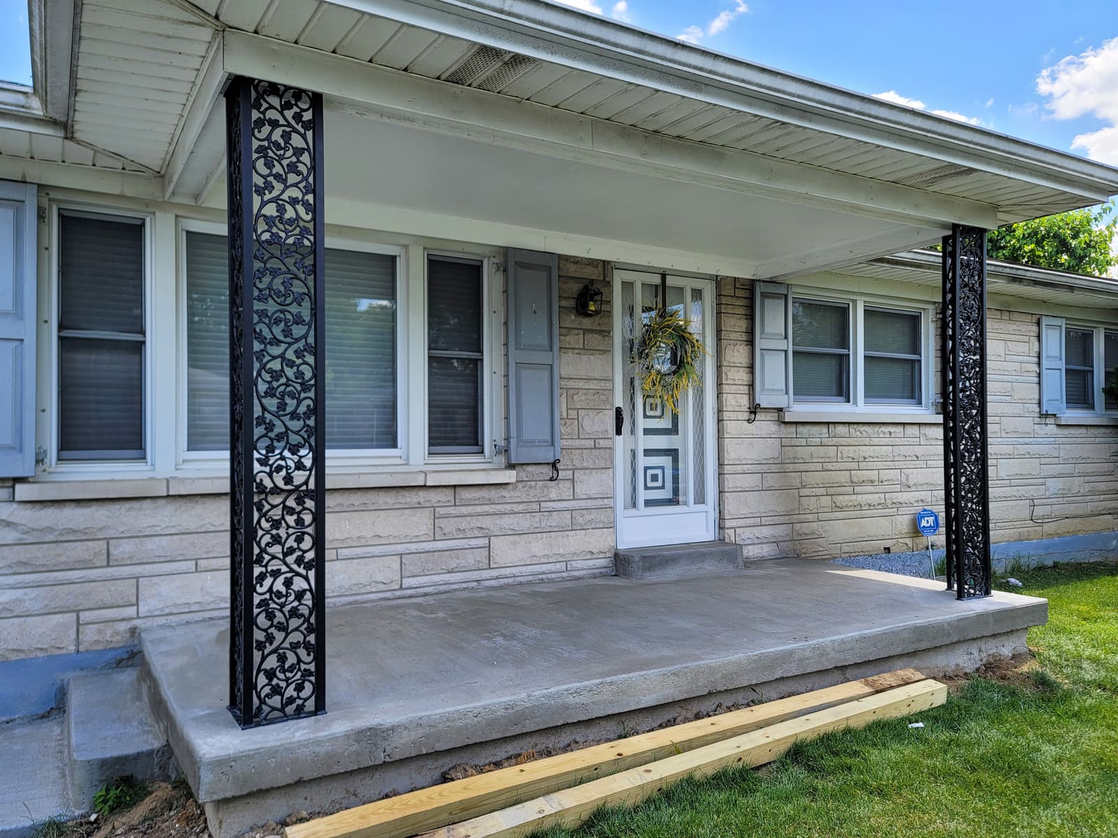 ASB Ornamental Porch Railing photo in railing work, Central Kentucky.