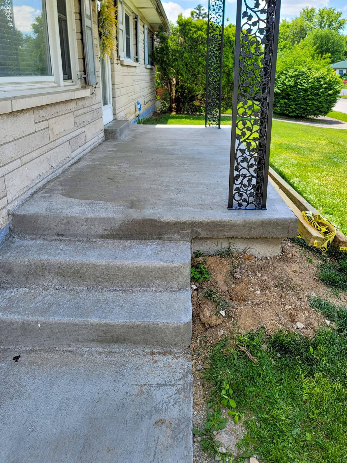 ASB Ornamental Porch Railing photo in railing work, Central Kentucky.