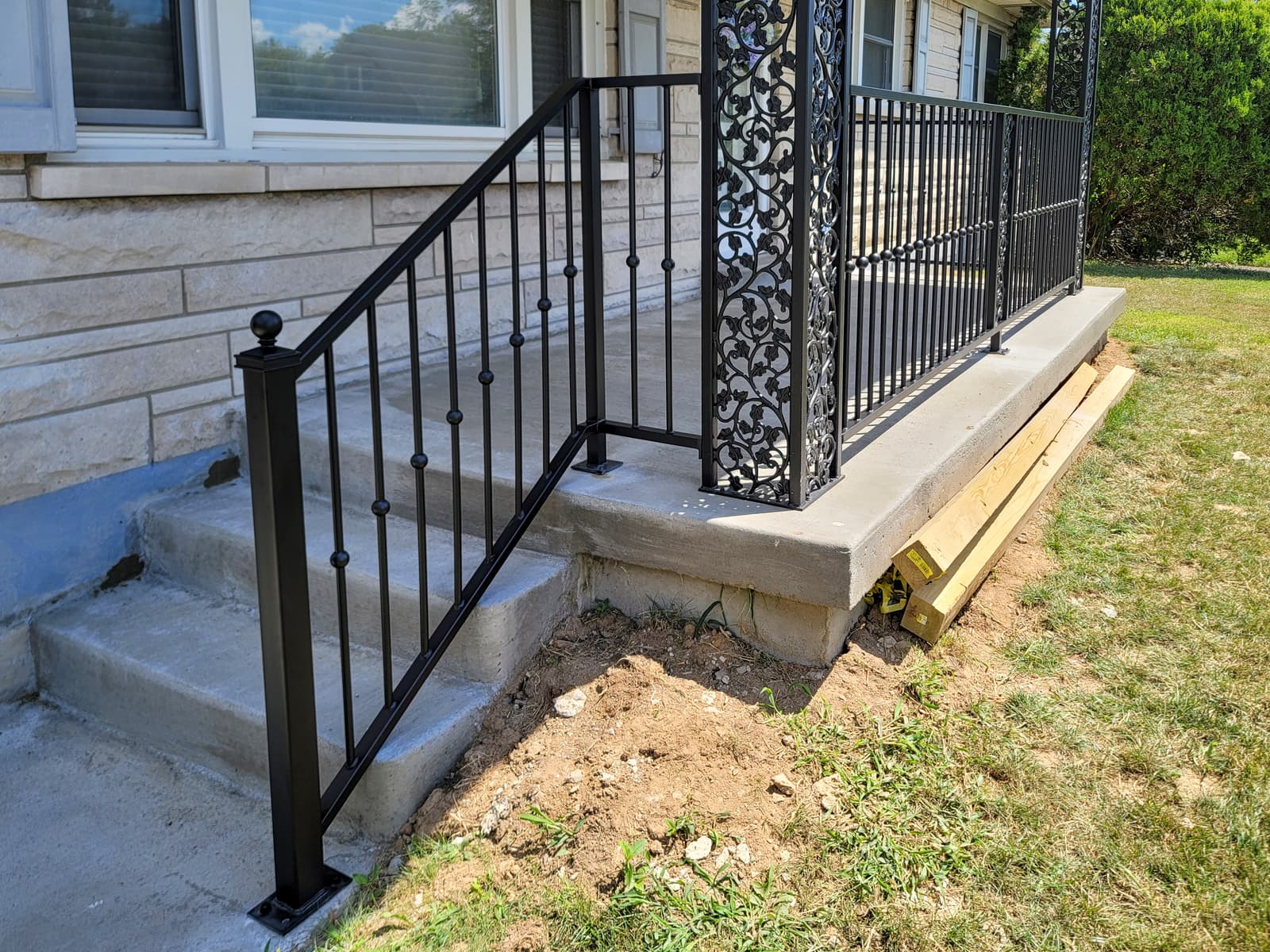 ASB Ornamental Porch Railing photo in railing work, Central Kentucky.