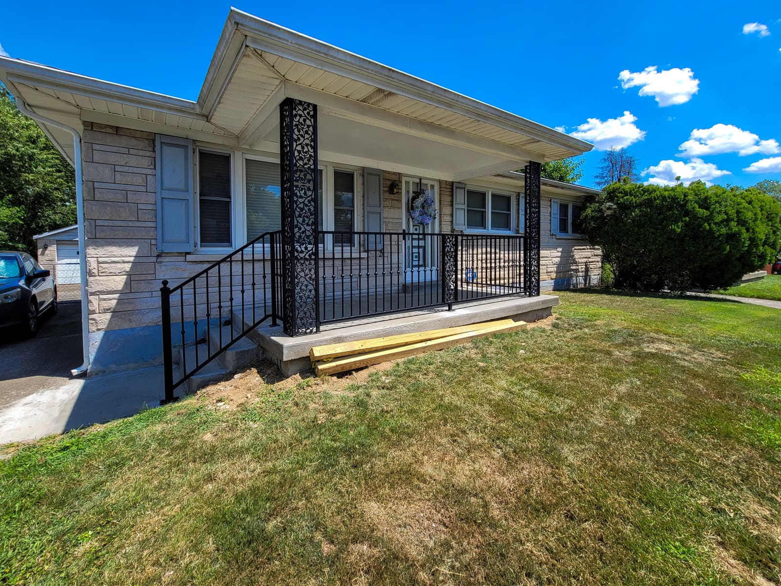 ASB Ornamental Porch Railing photo in railing work, Central Kentucky.