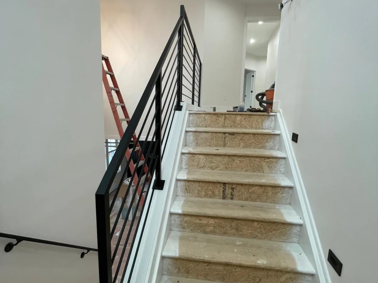ASB Metal Staircase Railing photo in railing work, Central Kentucky.