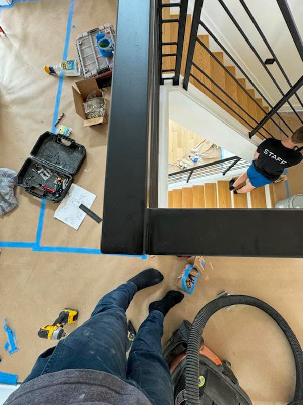 ASB Black Metal Railing photo in railing work, Central Kentucky.