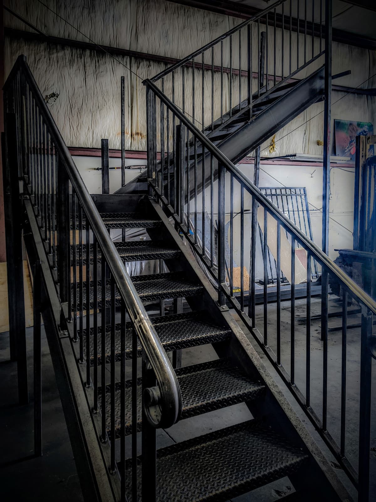 ASB Deck Metal Staircase Construction photo in staircases work, Central Kentucky.