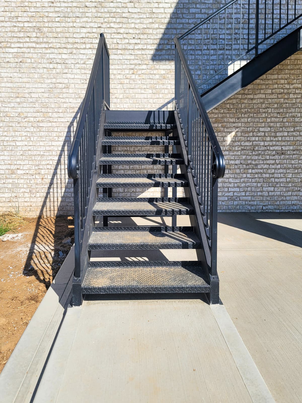 ASB Deck Metal Staircase Construction photo in staircases work, Central Kentucky.