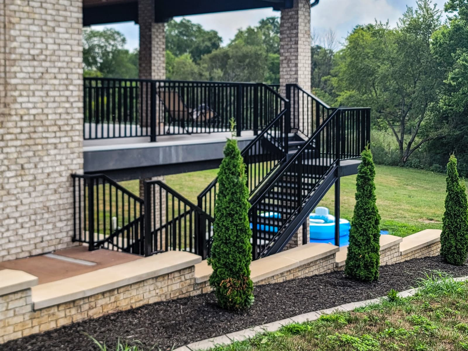 ASB Black Metal Deck Staircase photo in staircases work, Central Kentucky.