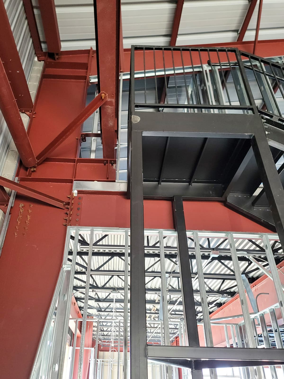 ASB Commercial Metal Staircase Fire Escape Fabrication photo in staircases work, Central Kentucky.