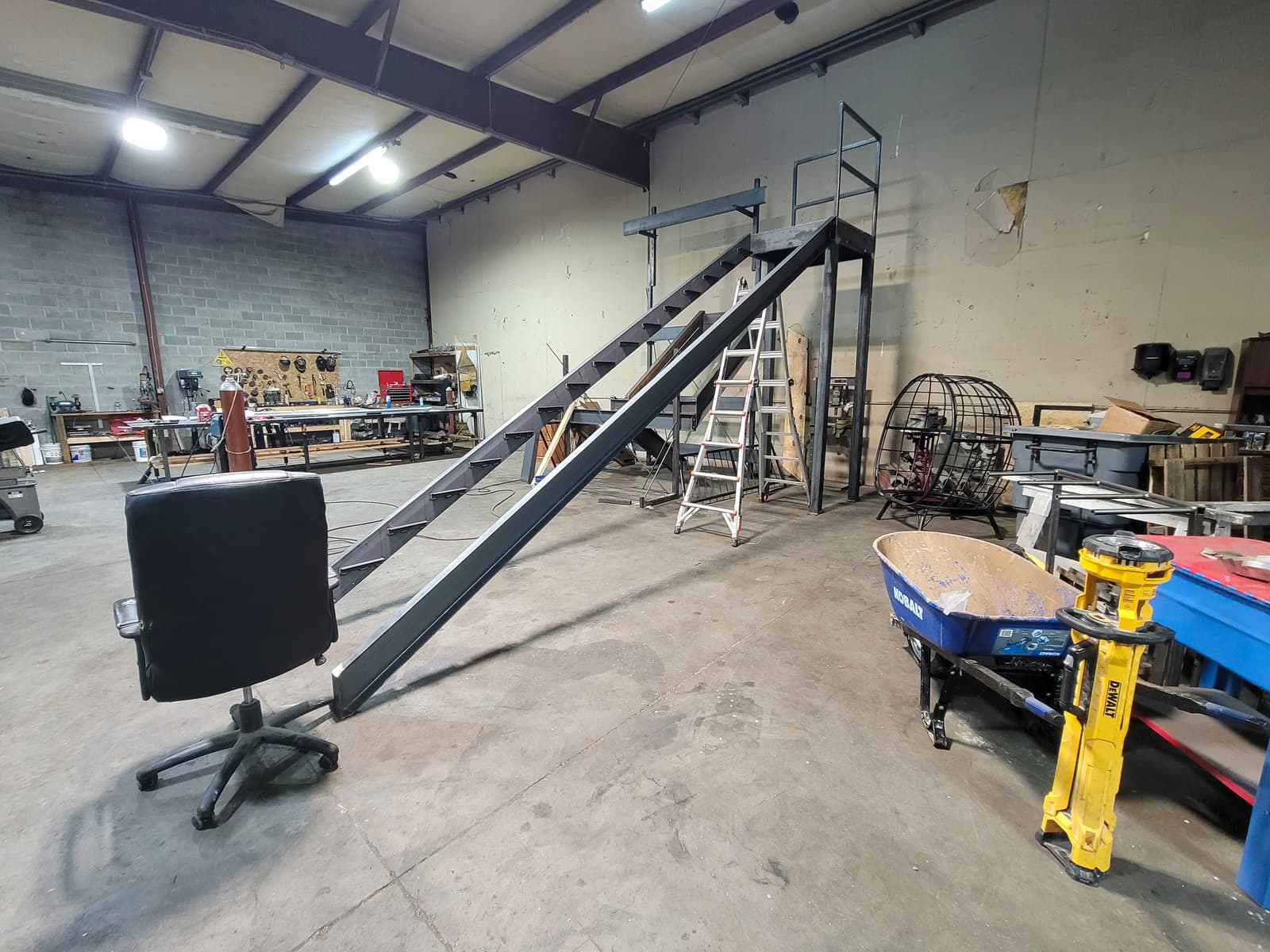 ASB Commercial Metal Staircase Fire Escape Fabrication photo in staircases work, Central Kentucky.