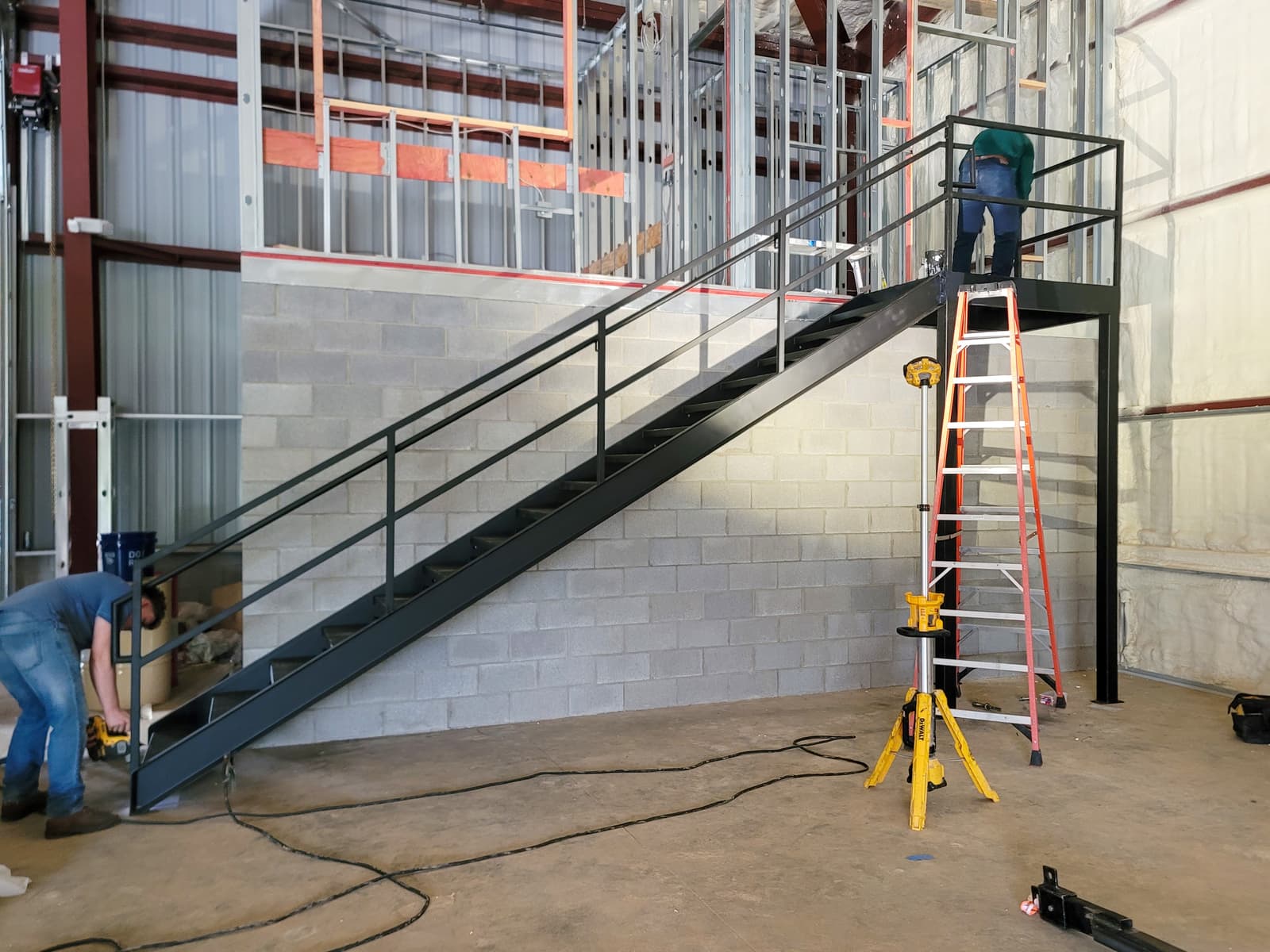 ASB Commercial Metal Staircase Fire Escape Fabrication photo in staircases work, Central Kentucky.