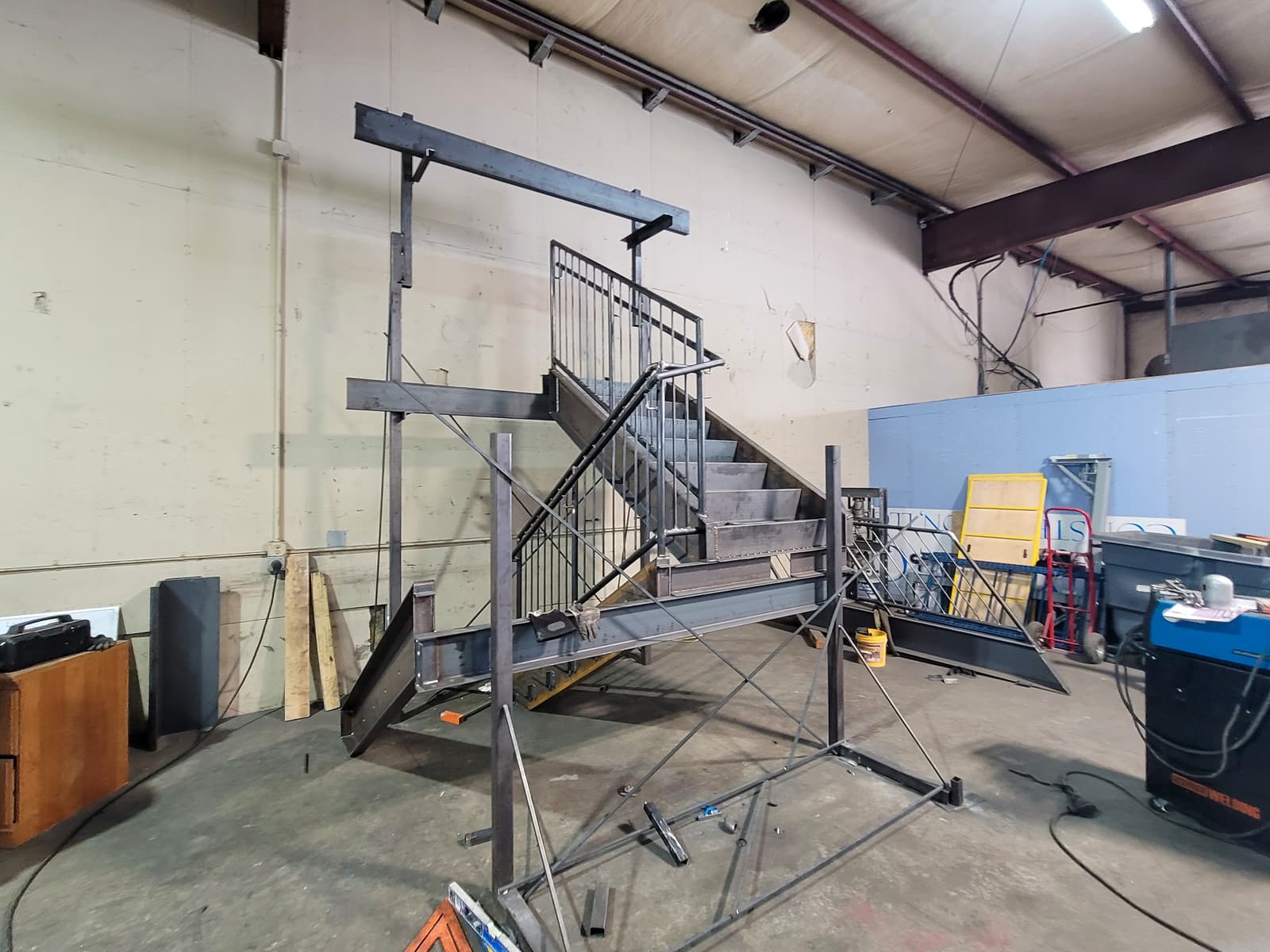 ASB Commercial Metal Staircase Fire Escape Fabrication photo in staircases work, Central Kentucky.