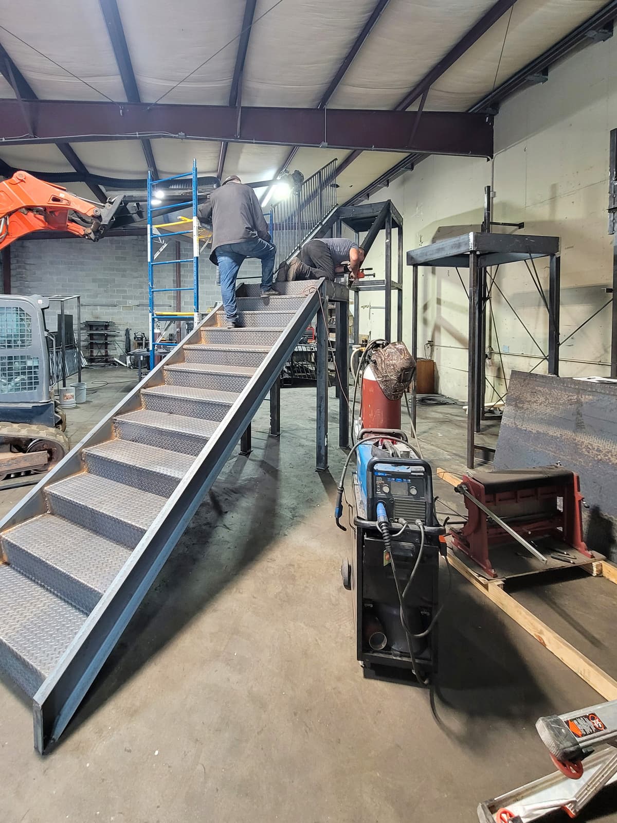 Commercial metal staircase and fabrication project