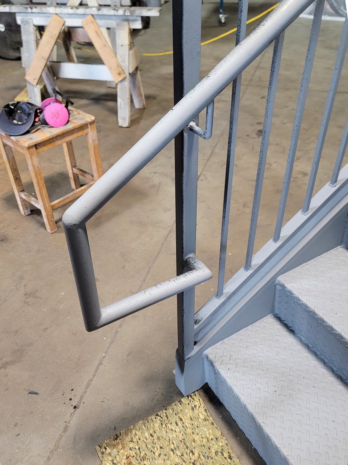 ASB Commercial Metal Staircase Fire Escape Fabrication photo in staircases work, Central Kentucky.