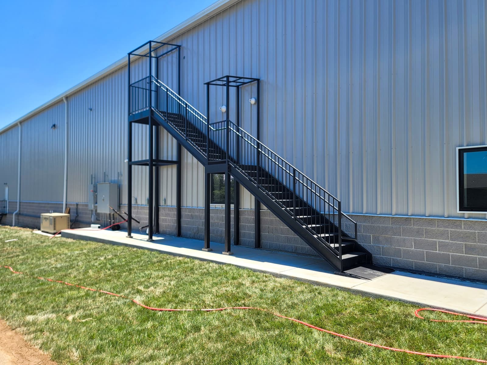 ASB Commercial Metal Staircase Fire Escape Fabrication photo in staircases work, Central Kentucky.