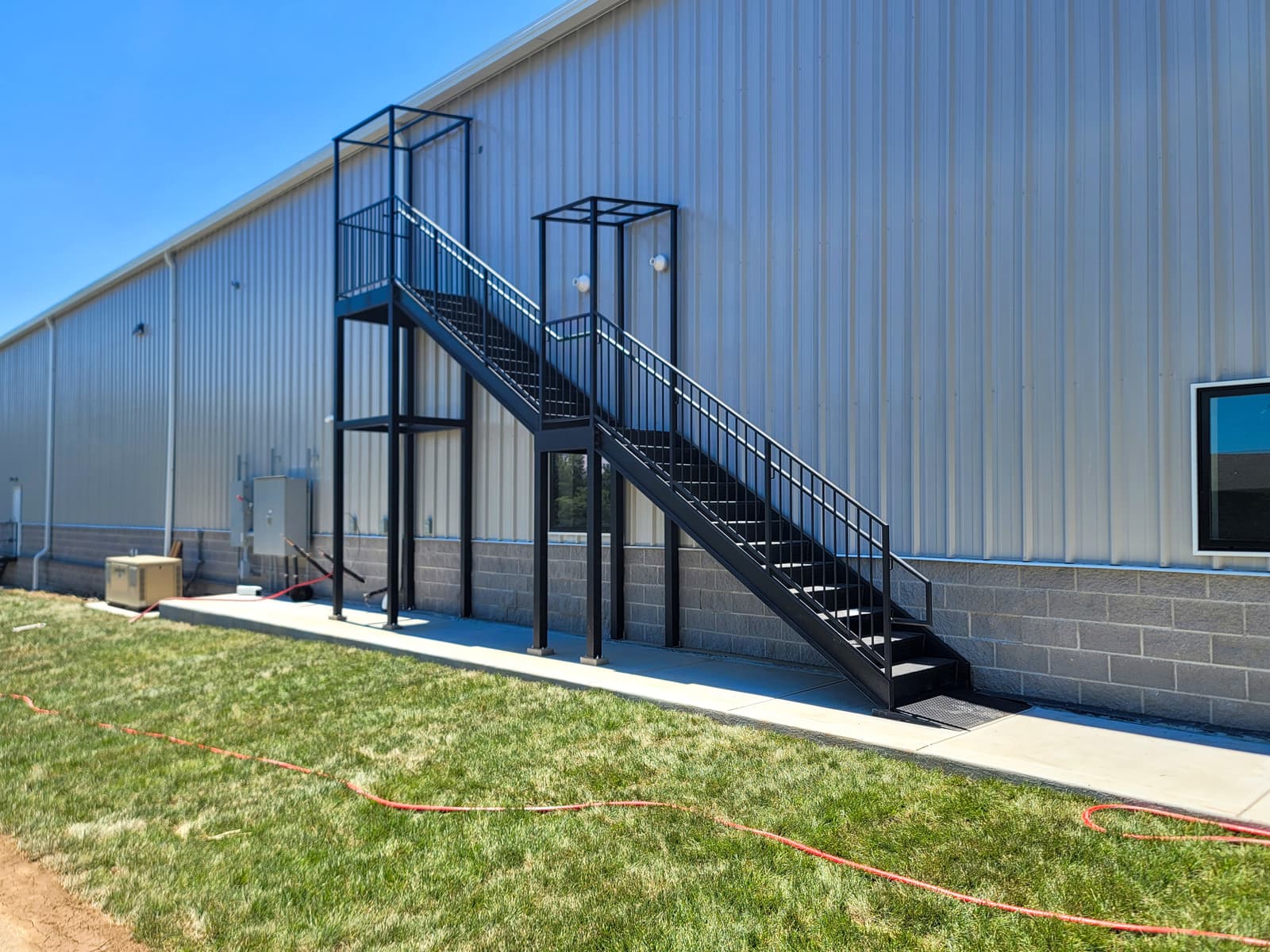 ASB Commercial Metal Staircase Fire Escape Fabrication photo in staircases work, Central Kentucky.