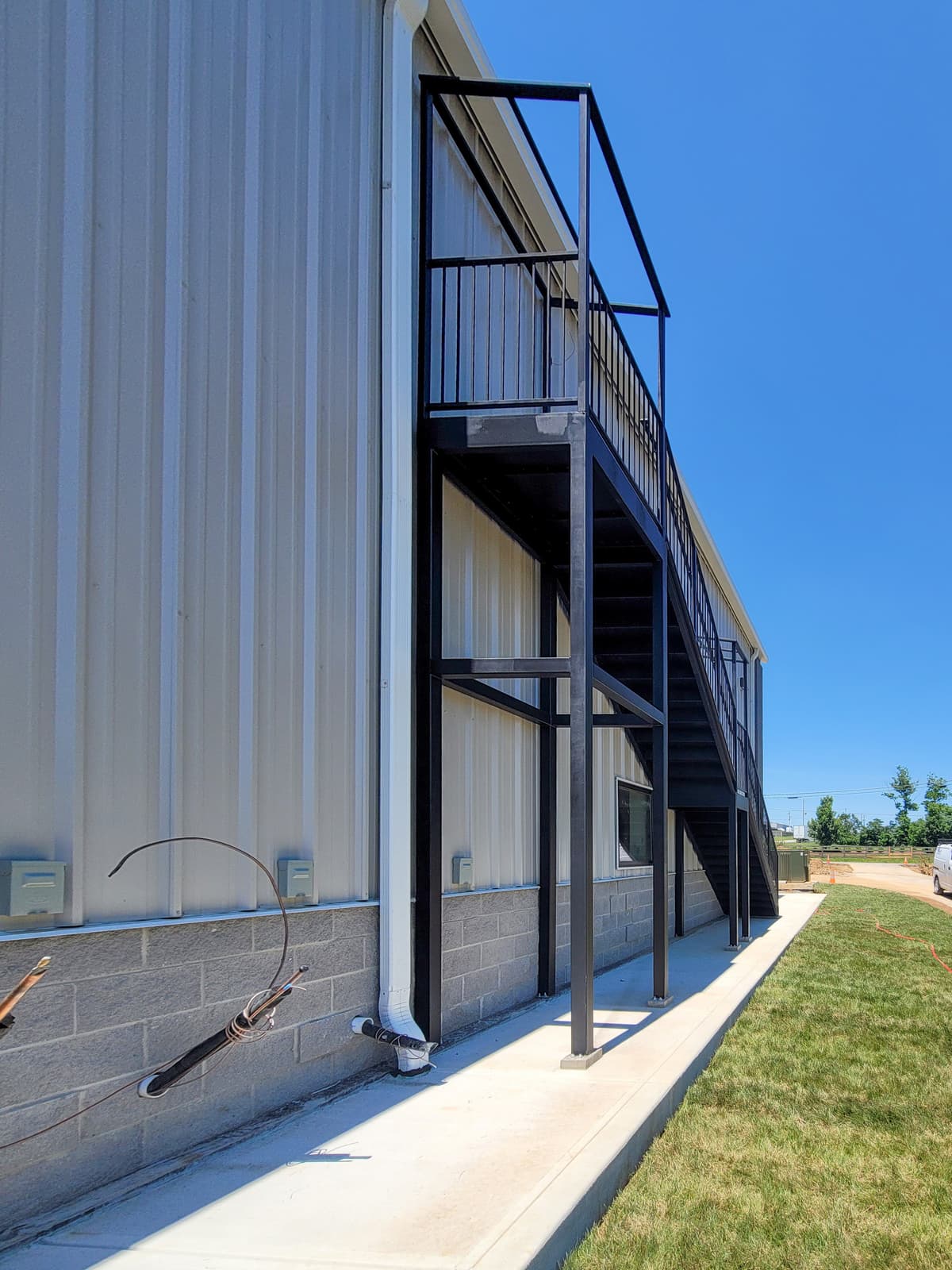 ASB Commercial Metal Staircase Fire Escape Fabrication photo in staircases work, Central Kentucky.