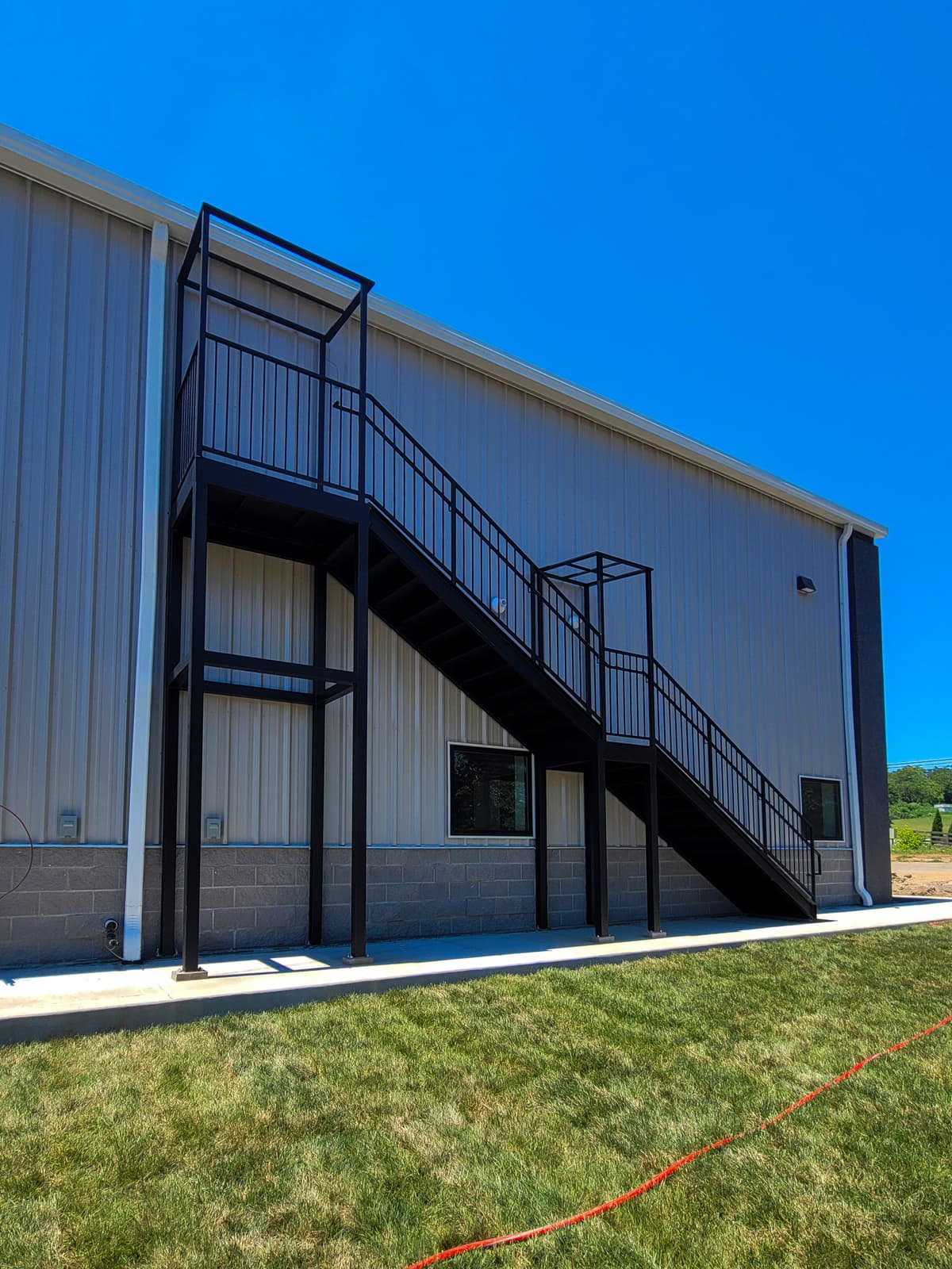 ASB Commercial Metal Staircase Fire Escape Fabrication photo in staircases work, Central Kentucky.