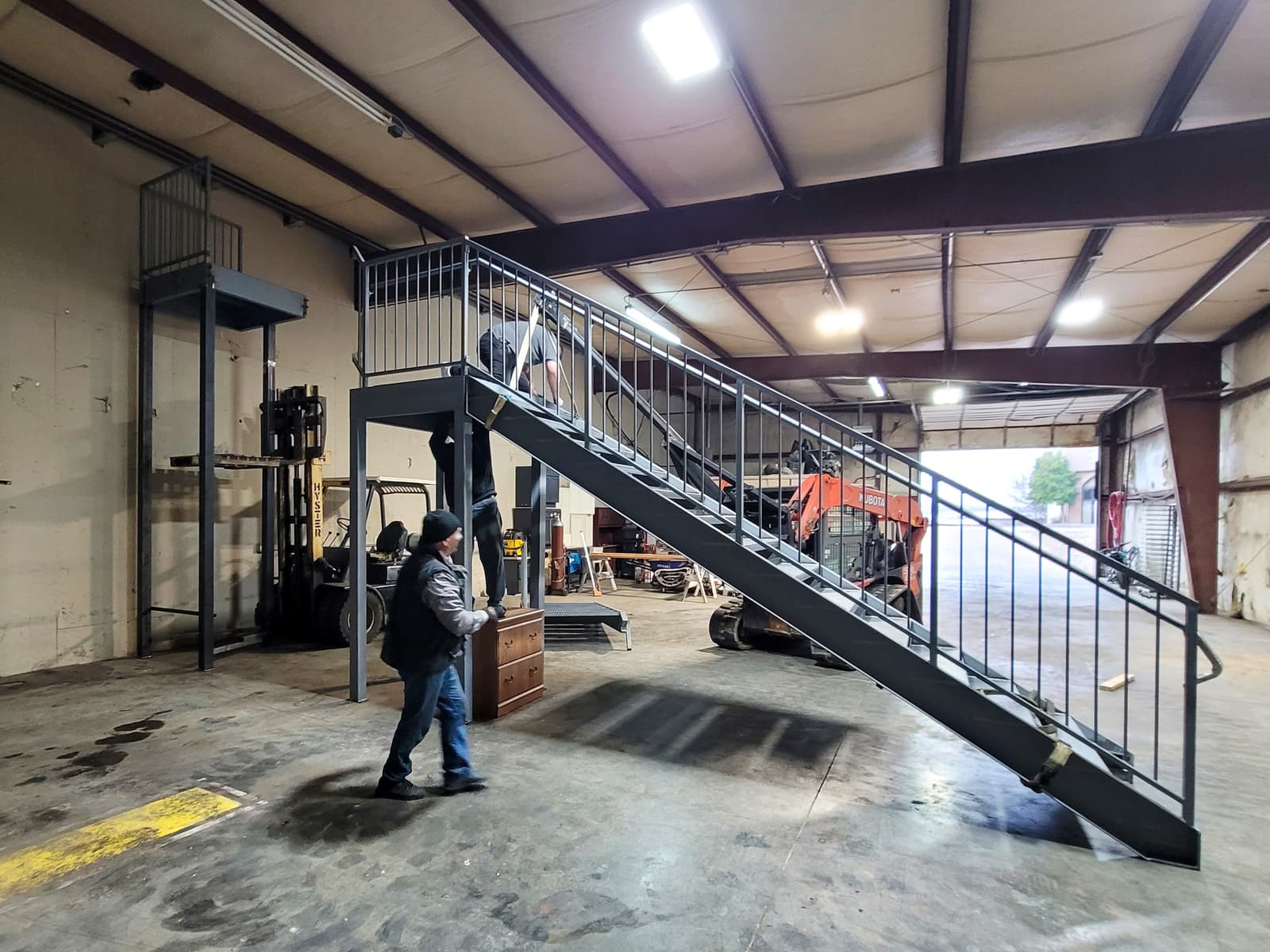 ASB Commercial Metal Staircase Fire Escape Fabrication photo in staircases work, Central Kentucky.
