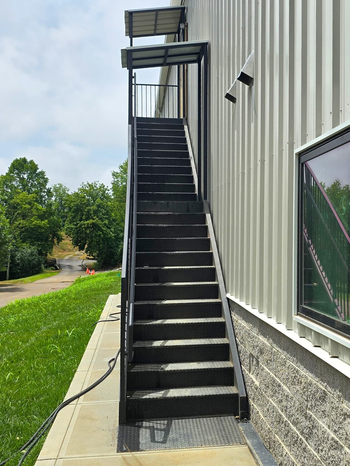 ASB Commercial Metal Staircase Fire Escape Fabrication photo in staircases work, Central Kentucky.