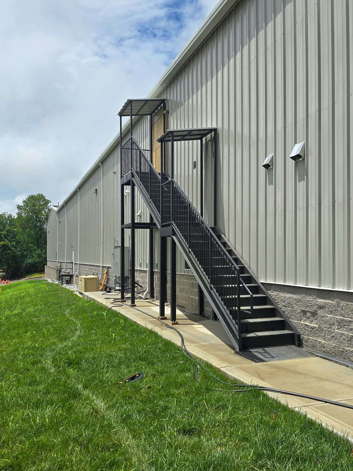 ASB Commercial Metal Staircase Fire Escape Fabrication photo in staircases work, Central Kentucky.