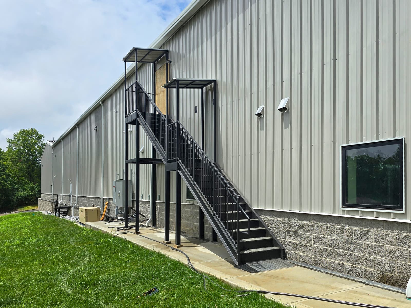ASB Commercial Metal Staircase Fire Escape Fabrication photo in staircases work, Central Kentucky.
