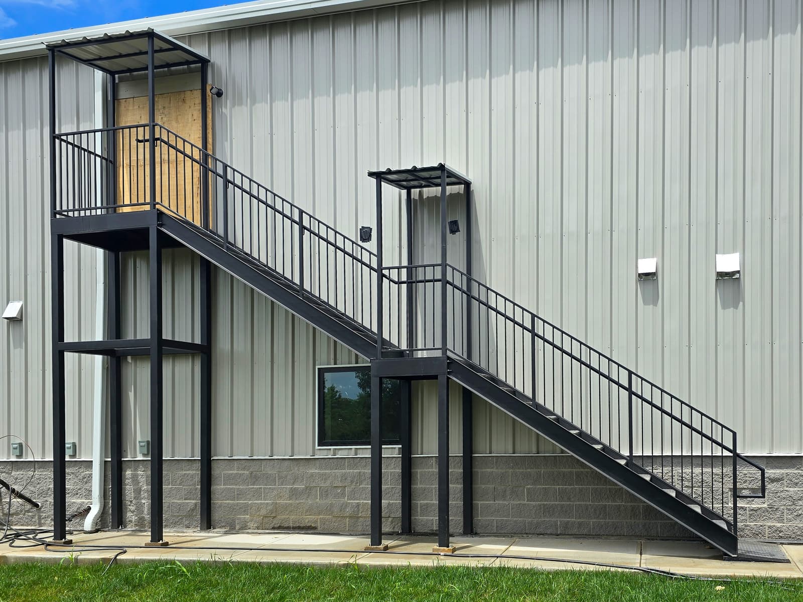 ASB Commercial Metal Staircase Fire Escape Fabrication photo in staircases work, Central Kentucky.