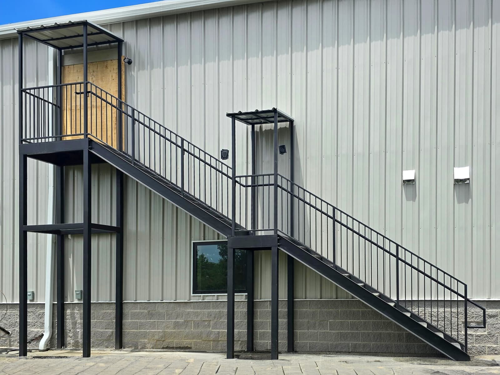 ASB Commercial Metal Staircase Fire Escape Fabrication photo in staircases work, Central Kentucky.