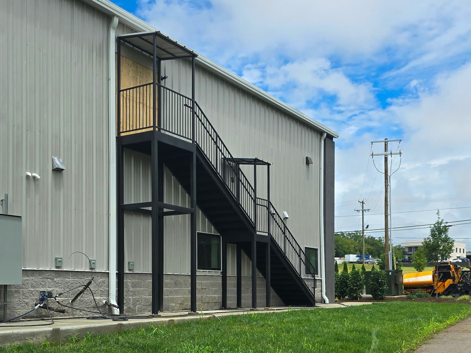 ASB Commercial Metal Staircase Fire Escape Fabrication photo in staircases work, Central Kentucky.