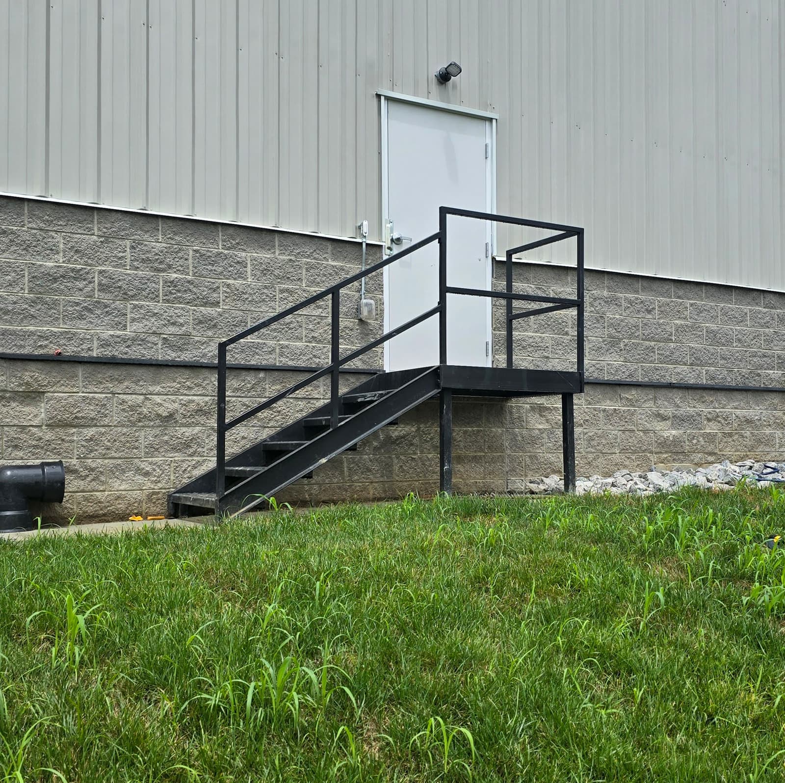 ASB Commercial Metal Staircase Fire Escape Fabrication photo in staircases work, Central Kentucky.