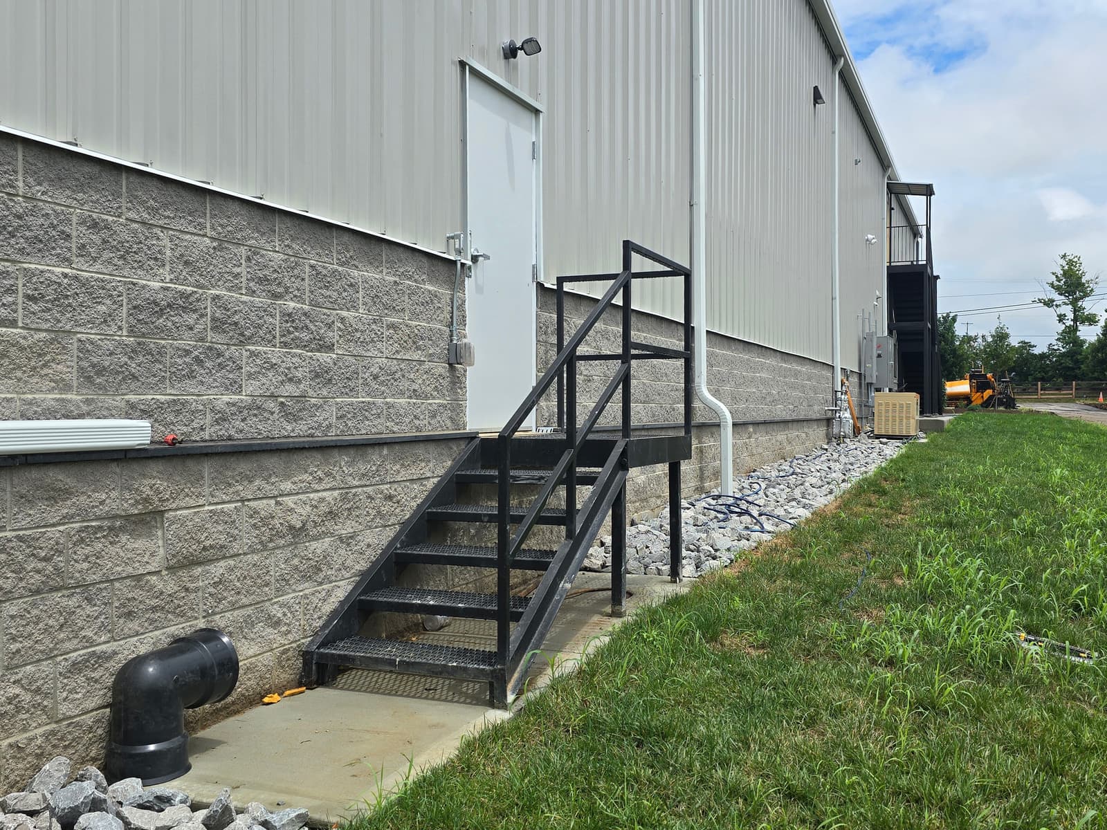 ASB Commercial Metal Staircase Fire Escape Fabrication photo in staircases work, Central Kentucky.