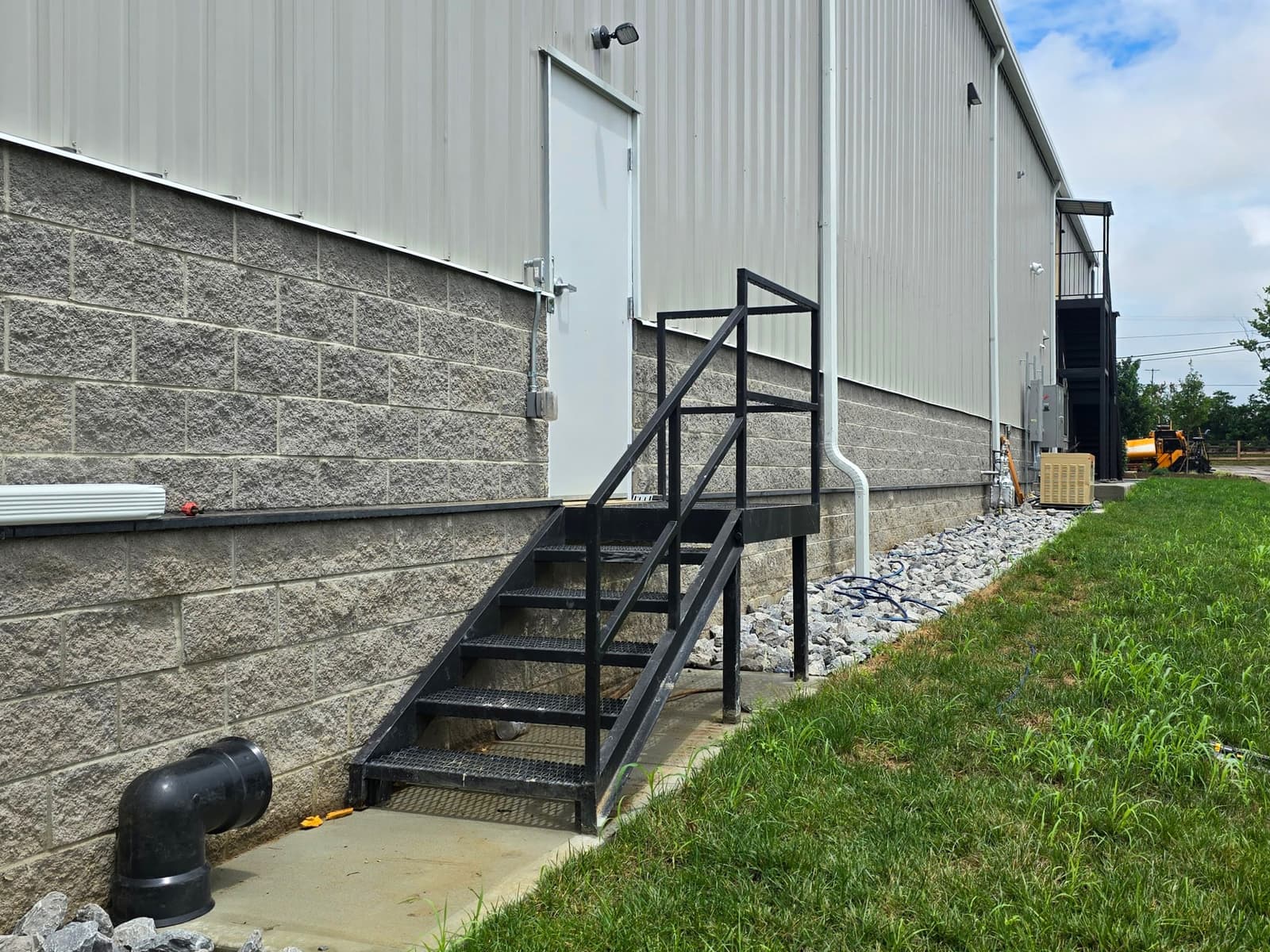 ASB Commercial Metal Staircase Fire Escape Fabrication photo in staircases work, Central Kentucky.