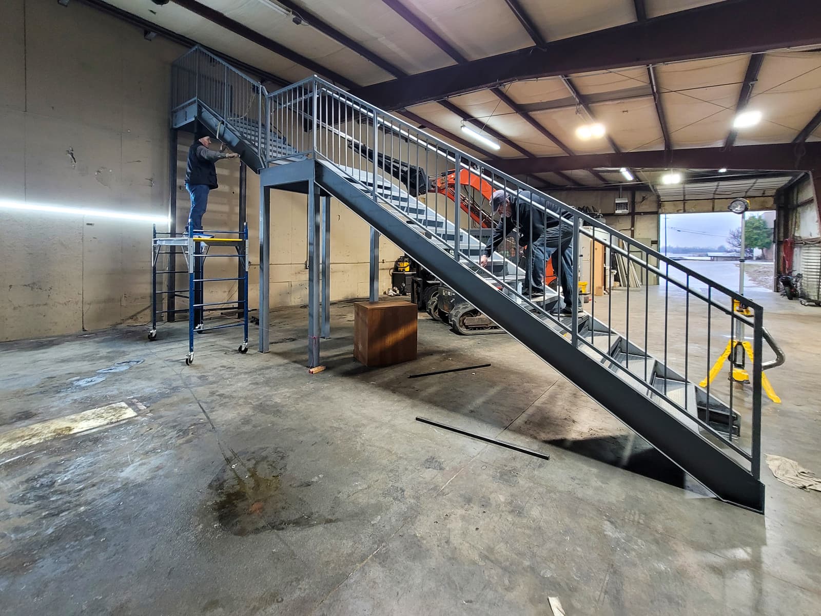 ASB Commercial Metal Staircase Fire Escape Fabrication photo in staircases work, Central Kentucky.