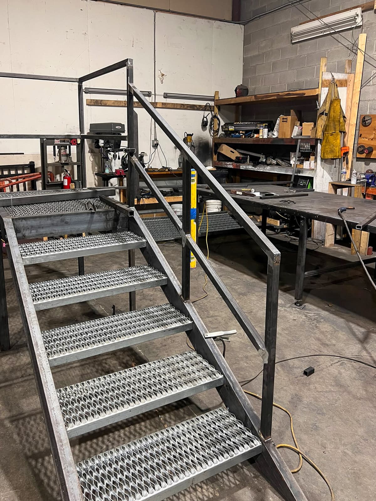 ASB Commercial Metal Staircase Fire Escape Fabrication photo in staircases work, Central Kentucky.