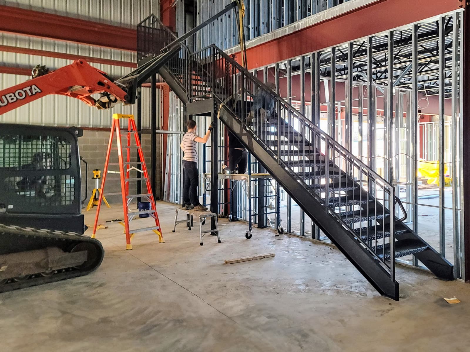 ASB Commercial Metal Staircase Fire Escape Fabrication photo in staircases work, Central Kentucky.