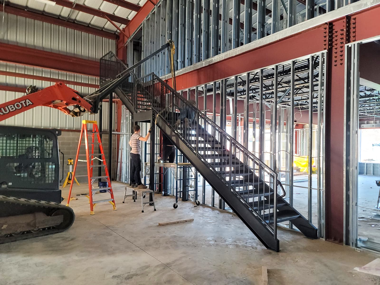 ASB Commercial Metal Staircase Fire Escape Fabrication photo in staircases work, Central Kentucky.
