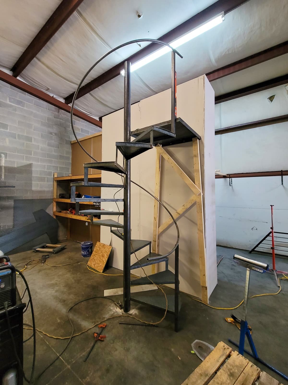 ASB Spiral Paragon Staircase Fabrication photo in staircases work, Central Kentucky.