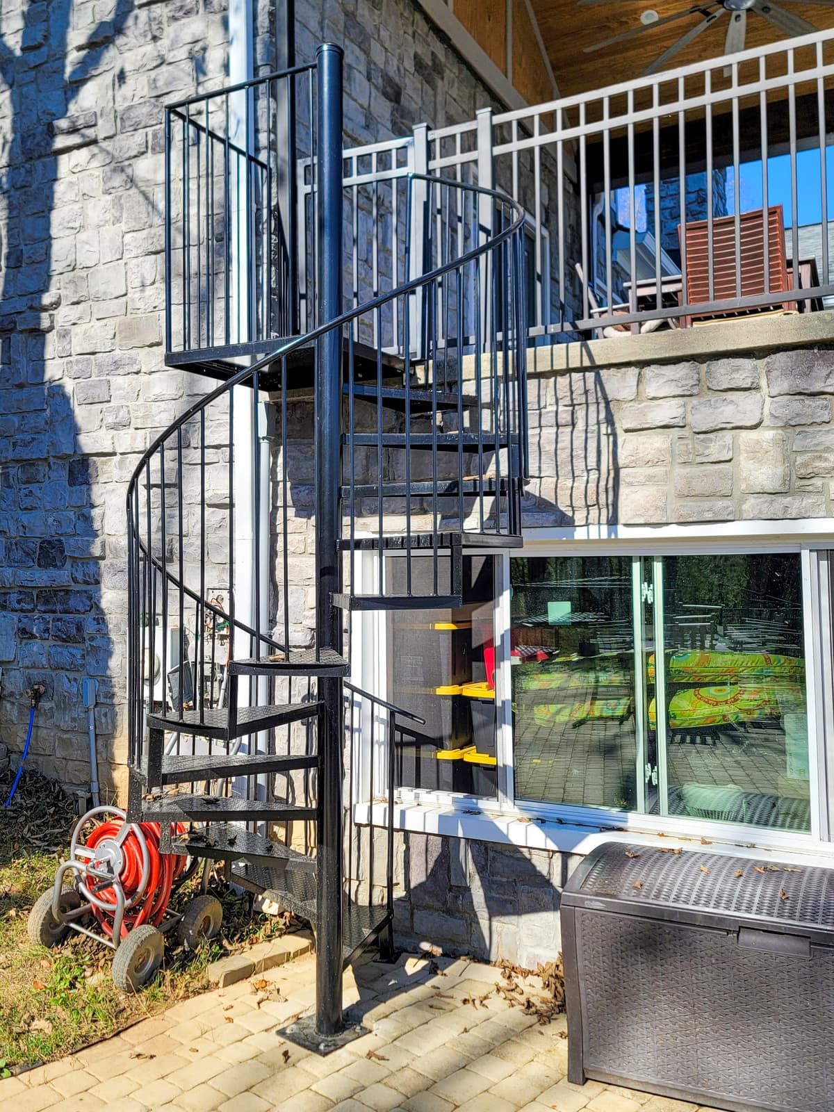ASB Spiral Paragon Staircase Fabrication photo in staircases work, Central Kentucky.