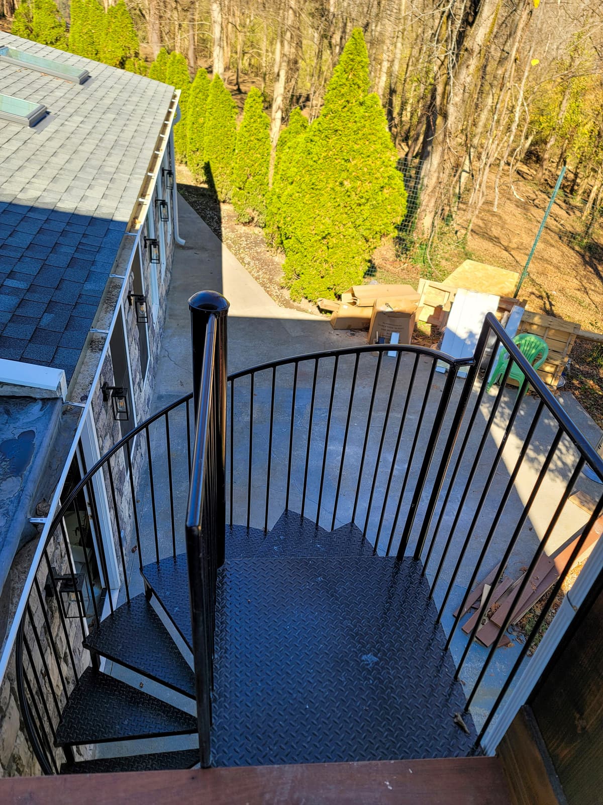 ASB Spiral Paragon Staircase Fabrication photo in staircases work, Central Kentucky.
