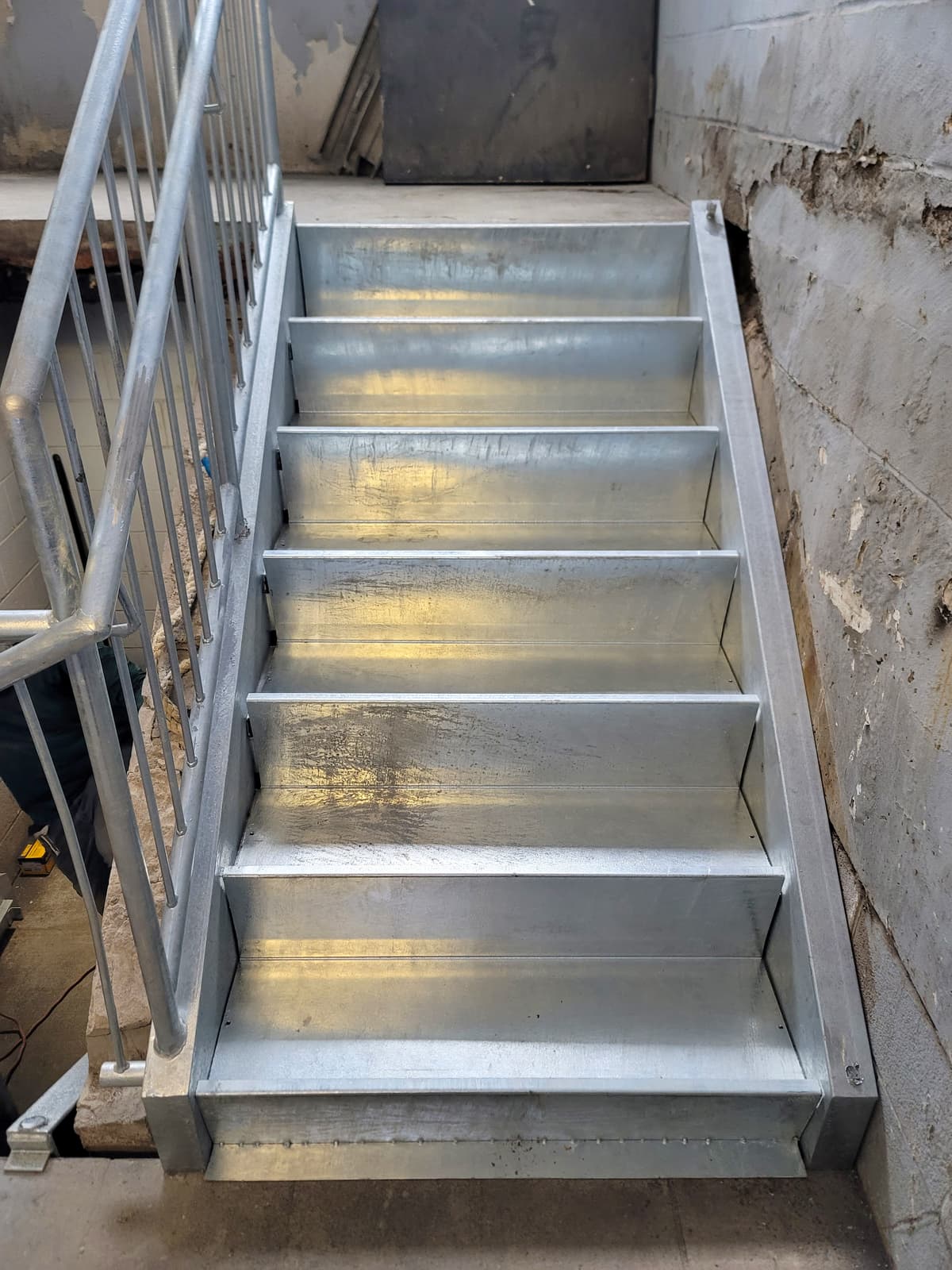 ASB Commercial Metal Staircase Rebuild photo in staircases work, Central Kentucky.