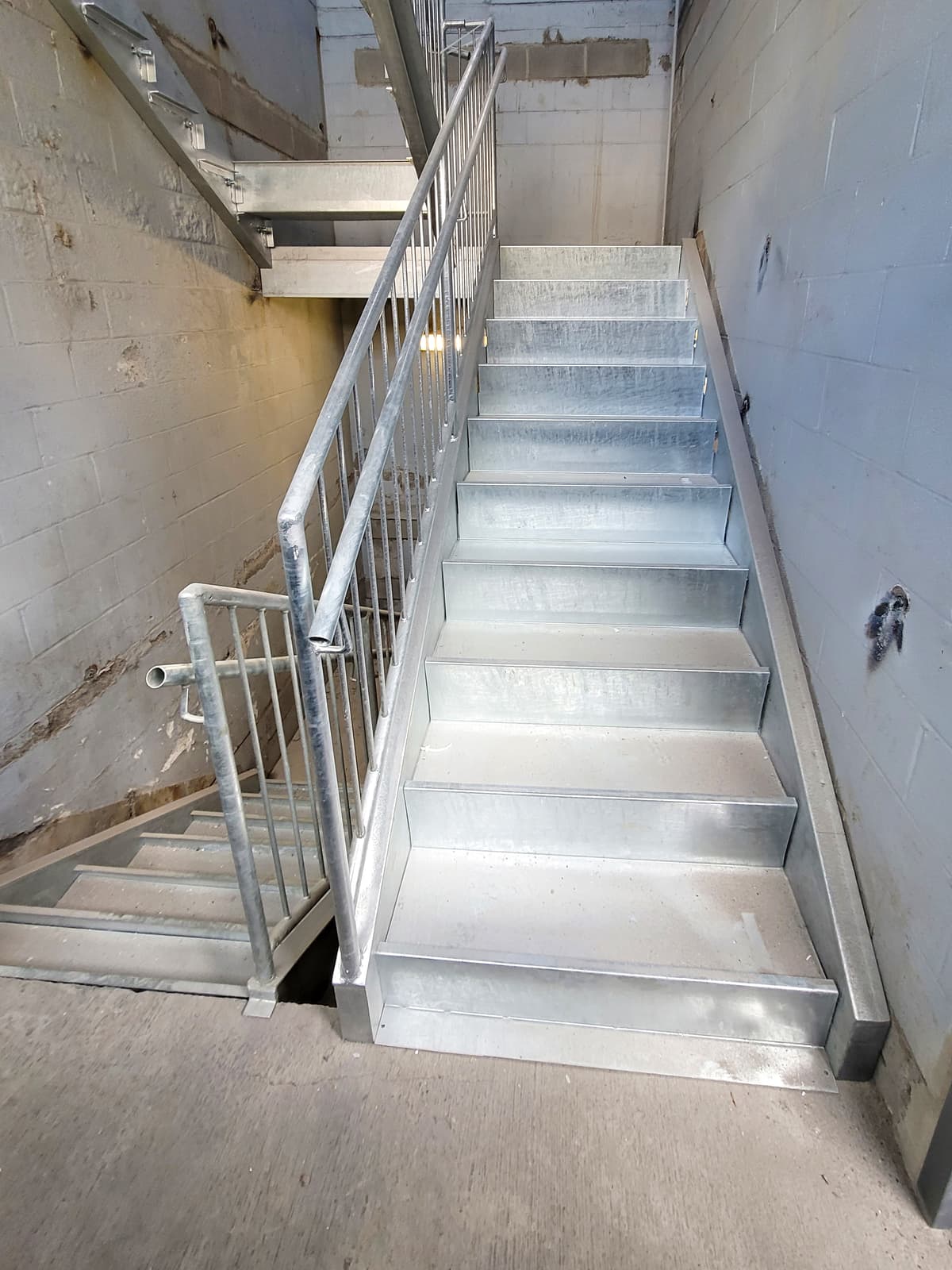 ASB Commercial Metal Staircase Rebuild photo in staircases work, Central Kentucky.